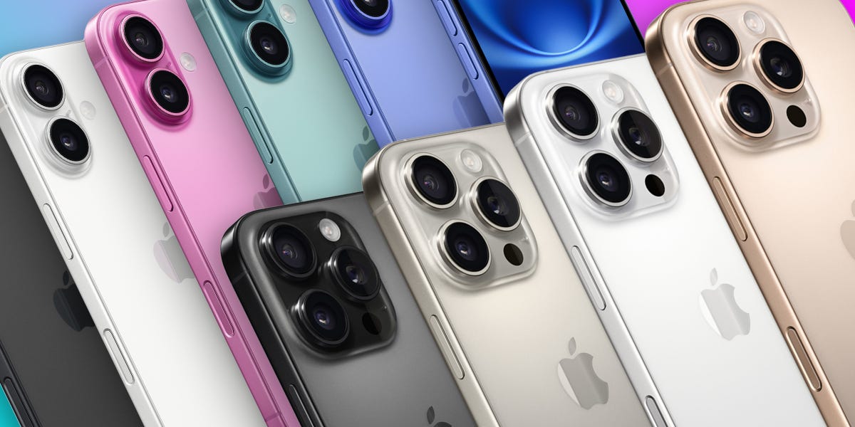iPhone 16 lineup — every color